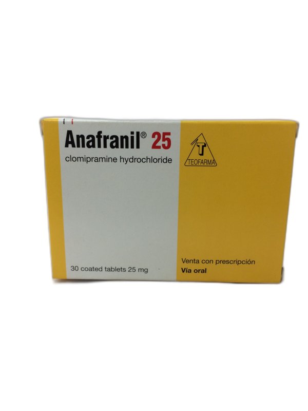 ANAFRANIL 25MG CLOMIPRAMINE TABS 30'S NOVARTIS